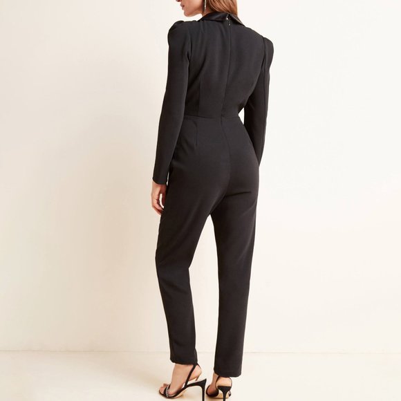 Anthropologie Tesorina Tuxedo Jumpsuit NEW without Tags - Picture 4 of 6